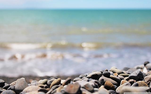 gravel on a beach